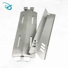 Set Gas Set Of 4 BBQ Gas Grill Heat Plate Shield Heat Tent Burner Cover