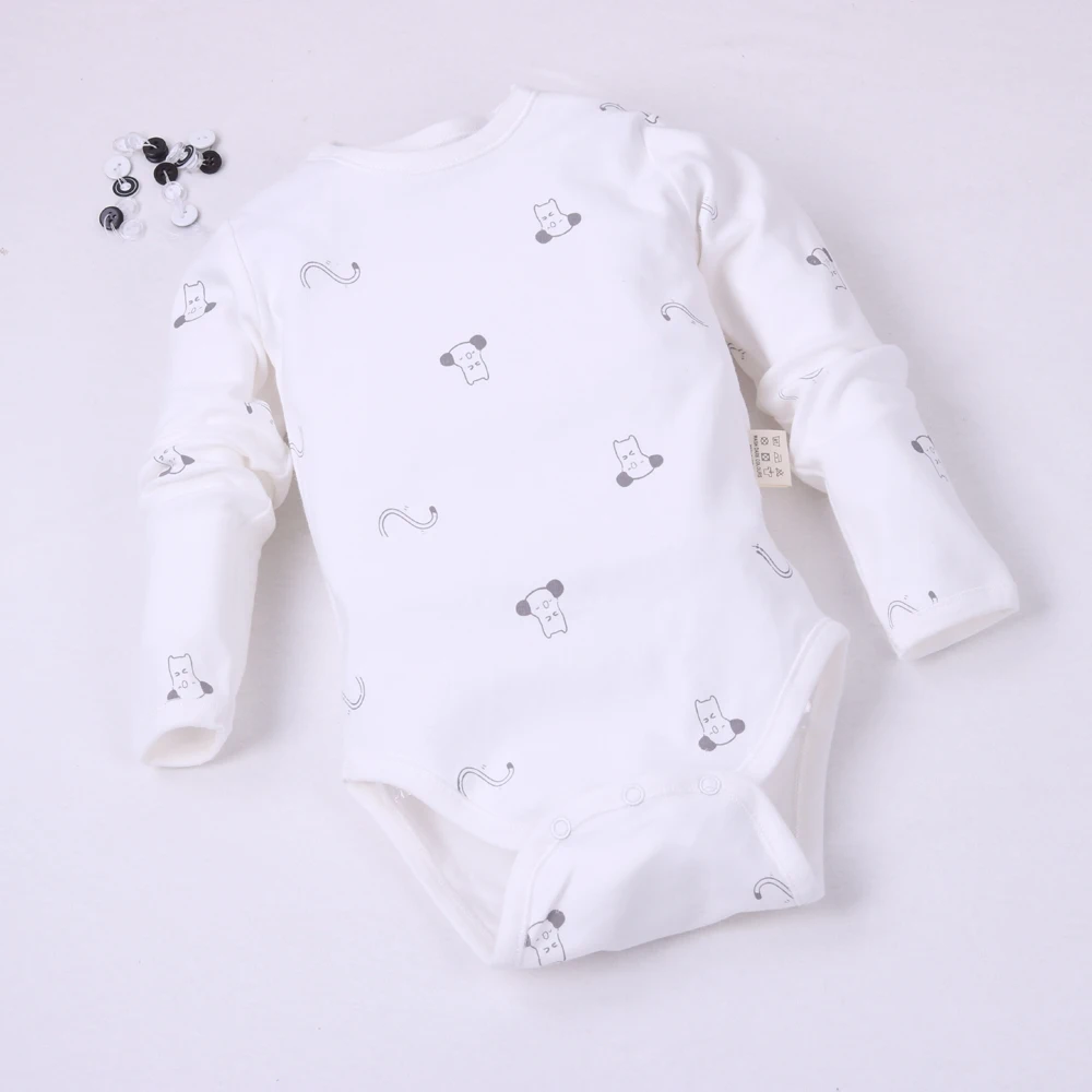 manufacturer White Unisex Spring Newborn Baby Girl Jumpsuit Clothes Summer 100%Cotton Rompers