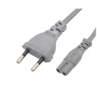 Gray Cable Gray Ac Cord Euro Gray 2PIN Power Cord 220v AC Power Cable For Home Appliance 300/500V "8"Model Plug Cable