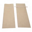 Paper Paper Tea Packaging Bag Bio-degradable Eco-friendly Flat Kraft Paper Coffee Tea Nuts Packaging Bags