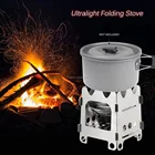 Folding Stainless KongBo Outdoor Cooking Portable Folding Wood Stove Lightweight Stainless Steel Camping Stove