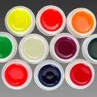 Gel 10 Colors Mix Colour Glitter Nail Art Fluorescent UV Gel Kit Set