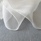 White Plain Blank Silk Chiffon Scarves White Pure Silk Scarves For Dyeing