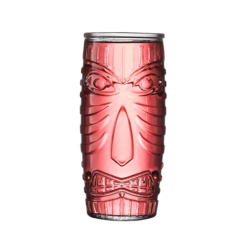 Summer Punch Bar TIKI Cocktail Drinking Glasses Hawaiian Themed Drinks Mugs for Parties 