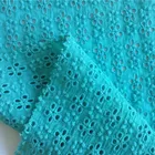 Embroidered Cotton Embroidered Organic Cotton Fabric Eyelet Embroidered Flower Patterns Organic Cotton Fabric BG1742