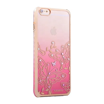 Wholesale factory clearance product transparent case for iPhone 6 6s 6p OEM PC glitter crystal luxury mobile phone case cover