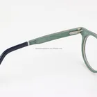 Hand Veneer Wood Eyewear Wood Italian Brands Design Hand Polished Black OAK Veneer Wood Eyewear Made In China