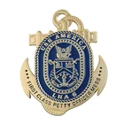 Nautical Sports Medals Custom Made Nautical Cut Out Gold Anchor Medals With Rope Ribbon