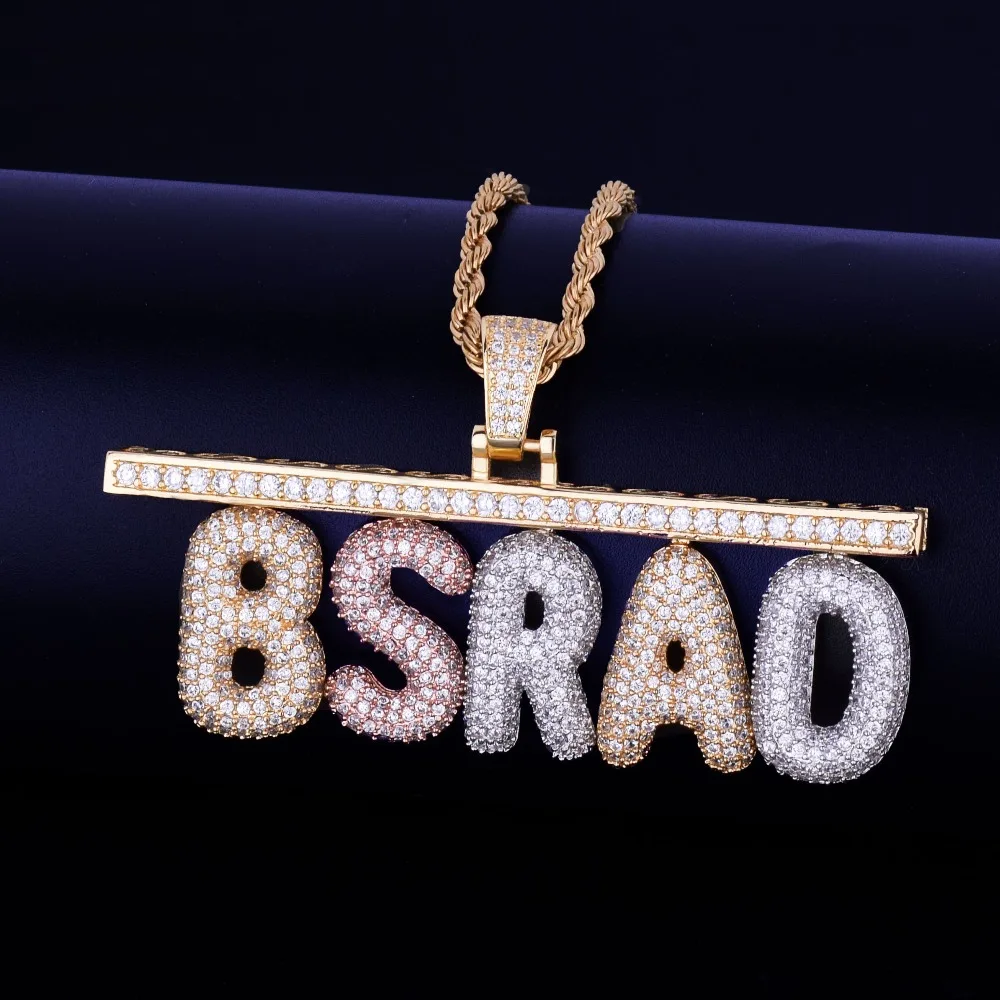 Zircon Hip Hop Jewelry With Rope Chain 