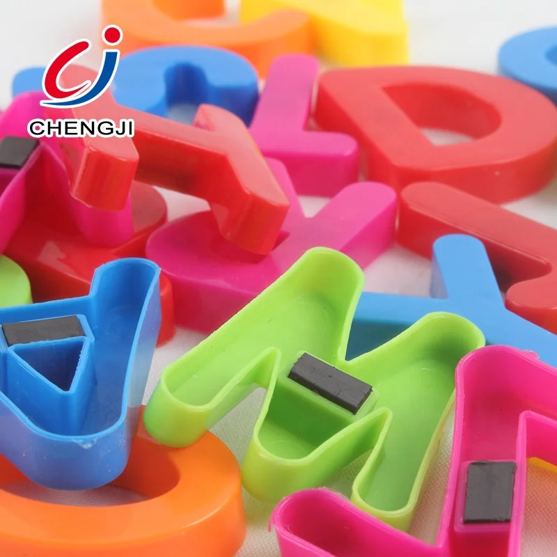 Children learning game early educational 26pcs colorful plastic abc magnetic alphabet letter for kids