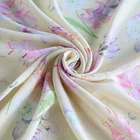 Silk Crepe De Chine Crepe Custom Digital Printing On Pure Silk Crepe De Chine Fabric For Luxury Dress