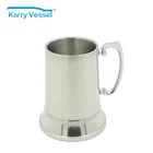 Mug Wall Mug Customized Logo Wholesale Double Wall Stainless Steel Beer Mug Tankard With Handle