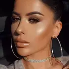 Hoop Earring Hoops 2019 New Fashion Custom Design Popular Thin Rhinestones Big Round Hoop Earring For Women