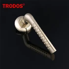 Brass Plate Door Plate Door Handle Cheap Sample 4 Color Brass Plate Metal Aluminum European Door Handle Lever