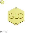 Heart Tag Metal Metal Metal Tags And Labels Garment Accessories Custom Heart Tag Design Brand Logo Metal Label For Bikini