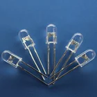 5mm Led 0.06W 5mm Water Clear Red LED 620nm 630nm 640nm 650nm 660nm CE RoHS Compliant