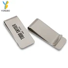 Metal Metal Business Metal Stainless Steel Blank Money Clip With Customized Logo