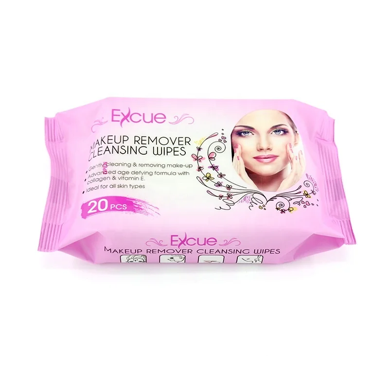 Oem High Quality Sensitive Skin Care Soft Biodegradable Makeup Removal Wet Wipes