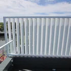 System Aluminum Sun Louver Vertical Airfoil System For Ventilation And Sun Control