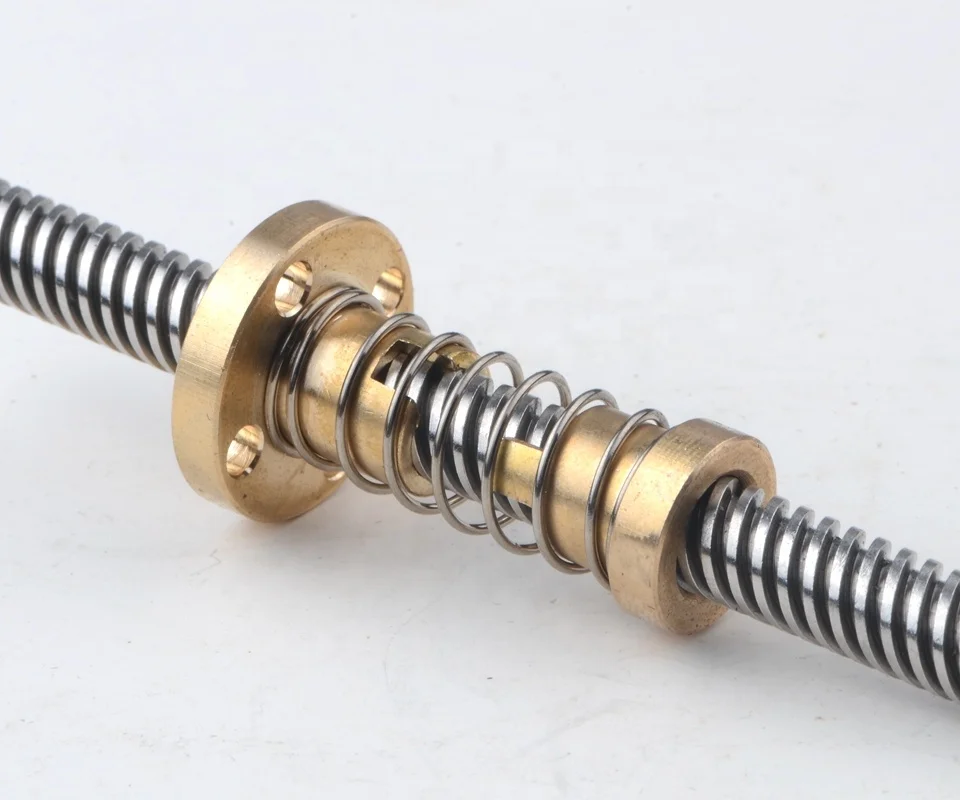 8mm T8 Anti-backlash Spring Loaded Nut Screw For 3D Printer Trapezoidal Rod Lead 