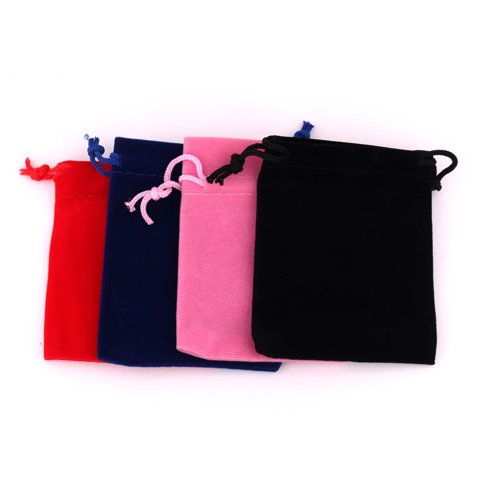 Good Velvet Jewelry Gift Bag Velours Pouch Drawstring Packing Packaging Displays 