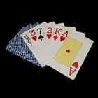 Poker Cards Poker Cards 0.3mm Red And Blue Doubt Deck 4 Color Index Poker Size Thick Plastic Cut Cards YH314