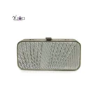 Wedding Purse Clutch Party Clutch Purse Silver Wedding Party Box Purse Clutch Bag