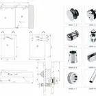 System Hardware Sliding Door Fitting Sliding Glass Door System Shower Door Hardware Bathroom Glass Fittings