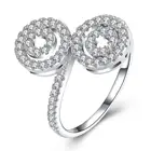 Ring Eternity Cz Original 925 Sterling Silver Infinity Band Ring Eternity CZ Jewelry For Women