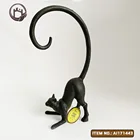 Hanger Hook Antique Abstrackt Cat Figurine Shape Key Hanger Hook Home Creative Decoration Pieces For Sale