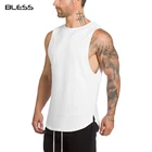 OEM 100%cotton Fitness Stringer Mens Tank Top