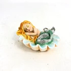 Decoration Sea Shell Polyresin Decoration Home Polyresin Decoration Sea Mermaid With Shell Statue