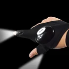 Gloves Led Gloves Outdoor Activities Color Cool Fingerless LED Flashlight Darkness Fishing Camping Hiking Magic Safety Hand Work Gloves