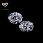 Shape High Quality 2 Carat Moissanite Jewelry Vvs1 / Vvs2 Oval Cut Shape D E F G H I J K White Moissanite Diamond
