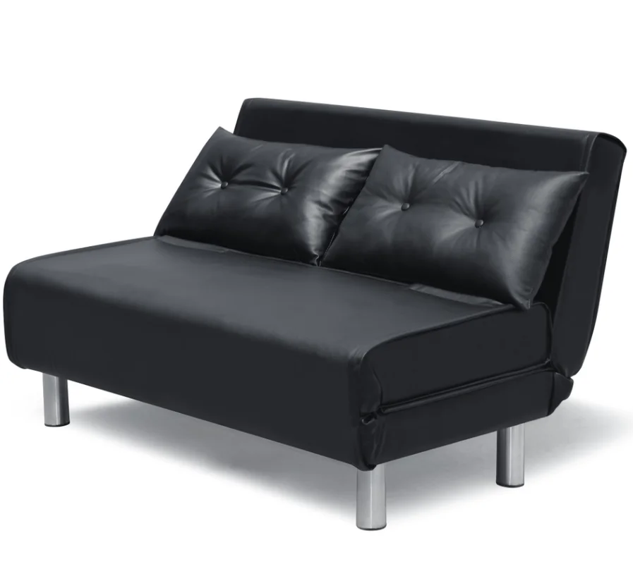 black foldable sofa