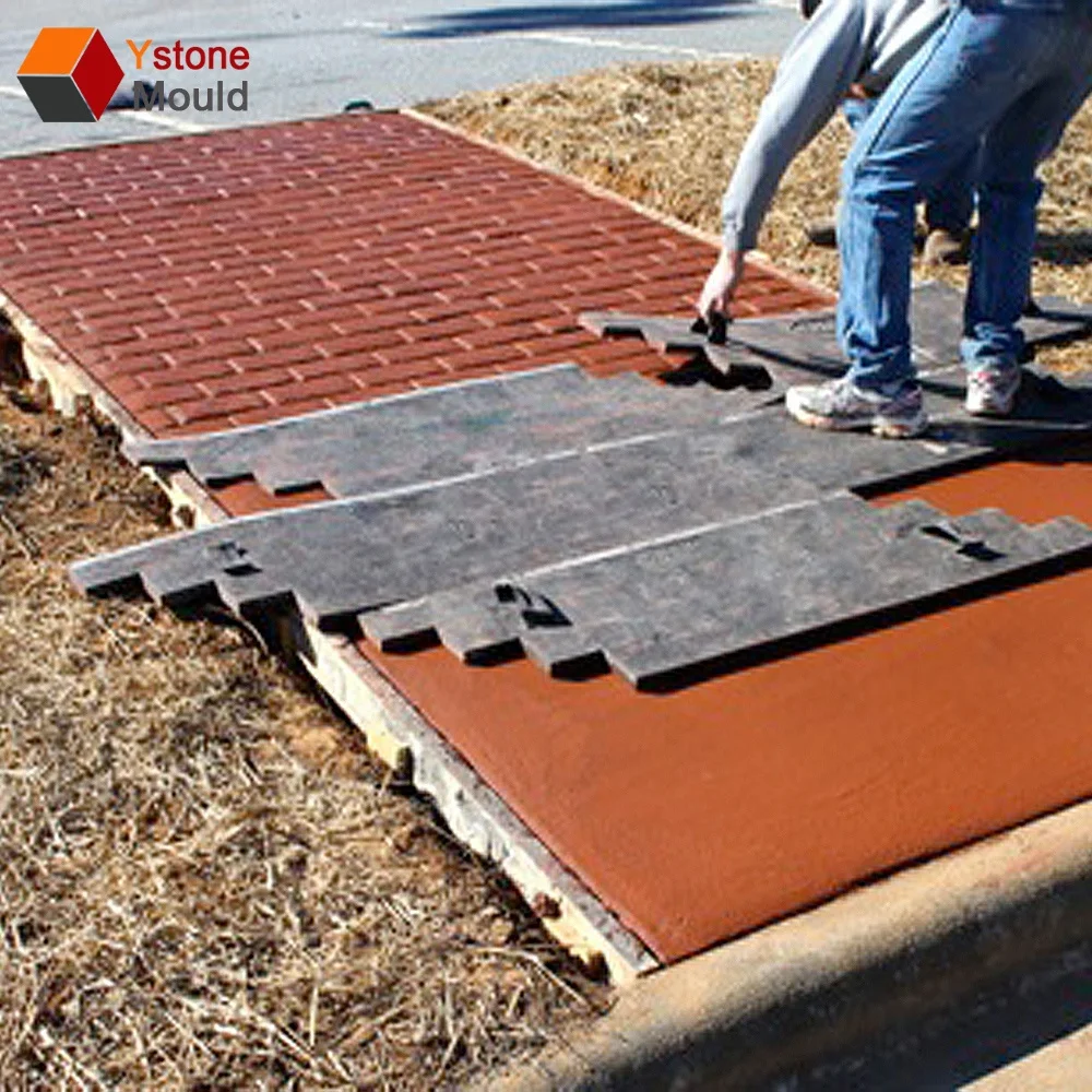 Rubber Concrete Stamp Mold Buy Concrete Stamp Mould Concrete Mold Concrete Stamp Mat Product On Alibaba Com