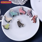 Charms Charm Bulk Chile Style Crystal Roller Skates Shoe Charms Pendants Ice Skate Charm Bulk