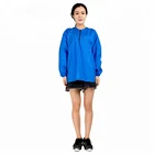 Cape Hair Cape Zipper Design Blue Hair Stylist Smock Cape Beauty Salon Uniforms Barber Shirts With Long Sleeves