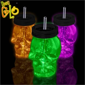 Halloween Party Supplies Led Plastic Glow in the Dark Tumbler Cups