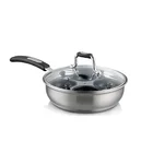 Non Stick Pan 4 Pcs Stainless Steel Non Stick Microwave Ceramic Egg Poacher Cooking Pan