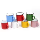 Corporate Gift Custom Retro High Quality Corporate Gift Coffee Enamel Cup Camping