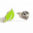 Metal Metal Customized Metal Logo Lucky Trefoil Leaf Pin Badge