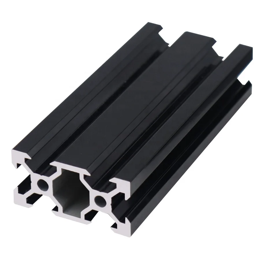 500mm Length Black Anodized 2040 T-Slot Aluminum Profiles Extrusion Frame 