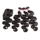 Peruvian Virgin Hair Body Wave Human Hair Weft Extensions Uk