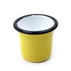 No Cup Customized Wholesale No Handle Mini Stainlesssteel Enamel 100ml Coffee Cup