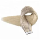 Hair Extensions 22 Hair Extensions Remy Grade 8A 16"-22" Brazilian Virgin Human Balayage Tape Hair Extensions