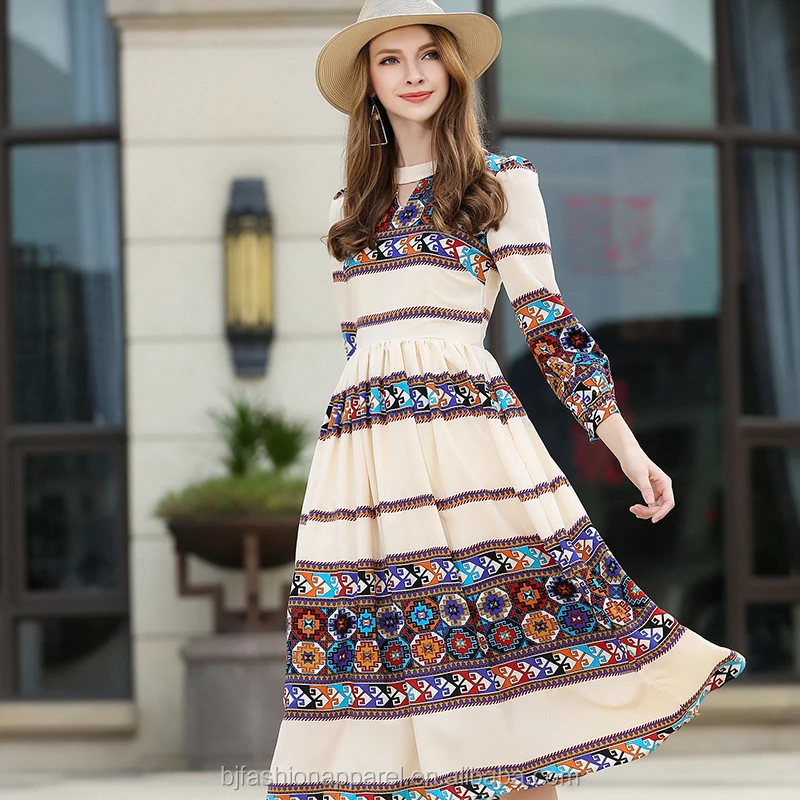 big long floral skirt