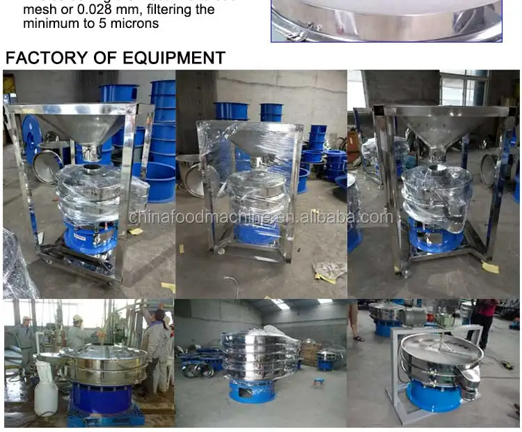 Stainless Steel Flour Sieve Machine Food Industry Vibrating Screen Sand Sieving Machine manufacture