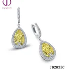 Bridal Wedding Bridal Wedding Jewelry Beautiful Dazzle Teardrop 925 Silver Earring