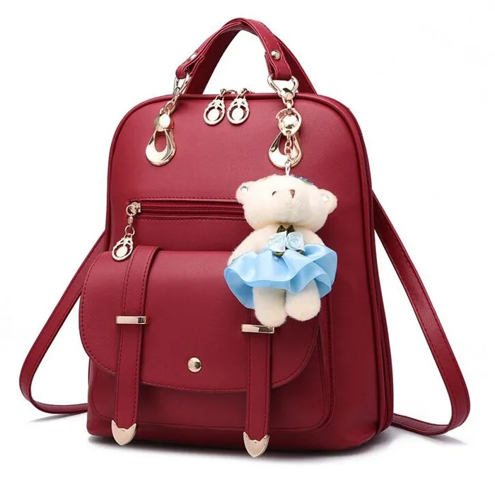 Fashion Backpack for Women,Russian Design Pattern with Flowers and Dolls Shoulder Bag Fashion Ladies Satchel Bags